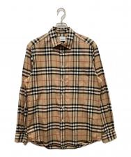 BURBERRY (バーバリー) ノバチェックシャツ ベージュ サイズ:M