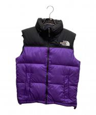 THE NORTH FACE (ザ ノース フェイス) Nuptse Vest パープル×ブラック サイズ:L