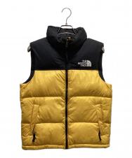 THE NORTH FACE (ザ ノース フェイス) ダウンベスト イエロー×ブラック サイズ:M