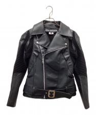 JUNYA WATANABE (ジュンヤワタナベ) ニットインサートジャケット ブラック サイズ:M