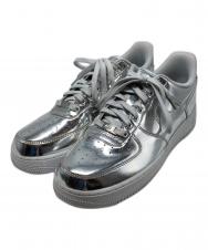 NIKE (ナイキ) Women's AIR FORCE1(エアフォース1)Low Metallic"Chrome" / CQ6566-001 シルバー サイズ:US10
