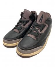 NIKE (ナイキ) A Ma Maniere (ア・マ・マニエール) エアジョーダン3 レトロ OG SP ブラック サイズ:US10 未使用品