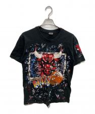 anvil (アンヴィル) chicago bulls TEE USA製 シングルステッチ ブラック サイズ:M
