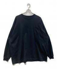 dDdDdDd (デー) SUPER BIG FLAT LONG-SLEEVE T-SHIRTS UD47-11H014 ブラック サイズ:XXL
