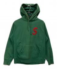 SUPREME (シュプリーム) S LOGO HOODED SWEATSHIRT グリーン サイズ:M