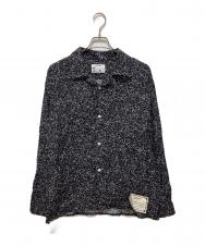 NEXUSVII (ネクサスセブン) OPEN COLLAR SHIRT ブラック サイズ:48