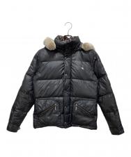 BURBERRY BLACK LABEL (バーバリーブラックレーベル) ダウンジャケット ブラック サイズ:M