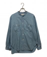 SARTO (サルト) バンドカラーシャツ ブルー サイズ:M