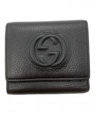 GUCCI (グッチ) 3つ折り財布 ブラック