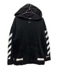 OFFWHITE (オフホワイト) Diagonal Arrows Hoodie ブラック サイズ:M