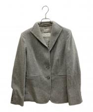 MaxMara (マックスマーラ) カシミヤ2Bジャケット グレー サイズ:40