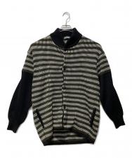 ISSEY MIYAKE MEN (イッセイミヤケメン) ニットジャケット グリーン サイズ:F