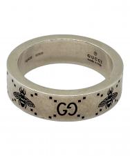 GUCCI (グッチ) GG&ビー モチーフリング シルバー サイズ:20