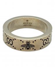 GUCCI (グッチ) GG&ビー モチーフリング シルバー サイズ:18
