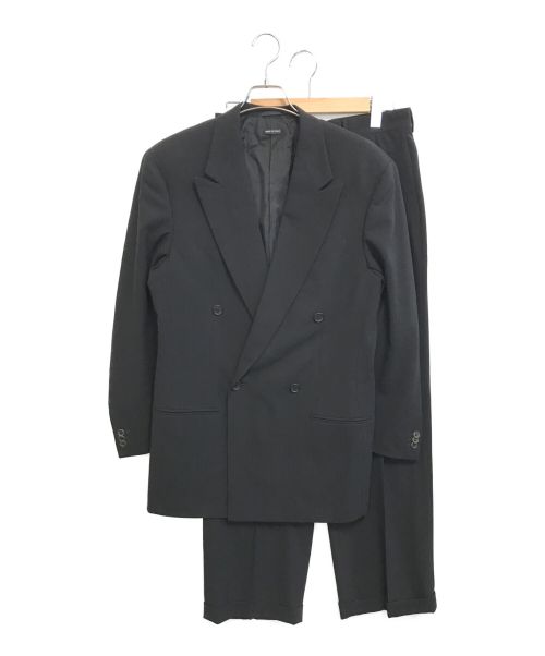 GIORGIO ARMANI（ジョルジョアルマーニ）GIORGIO ARMANI (ジョルジョアルマーニ) ダブルスーツ ブラック サイズ:46の古着・服飾アイテム