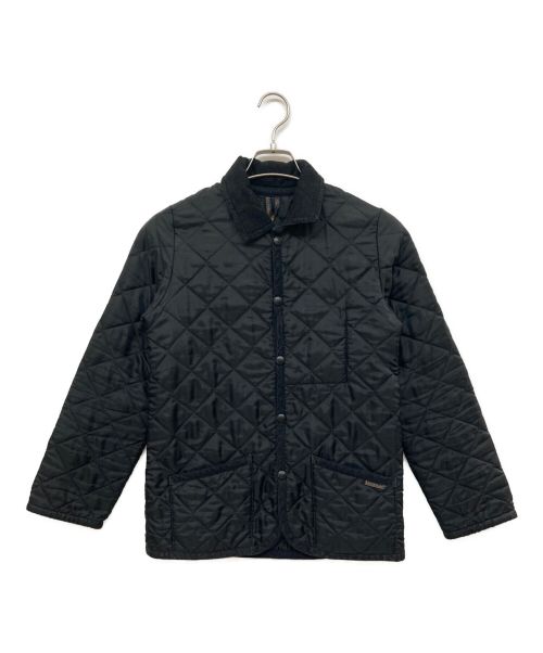 LAVENHAM（ラベンハム）LAVENHAM (ラベンハム) 襟付きキルティングジャケット ブラック サイズ:36の古着・服飾アイテム