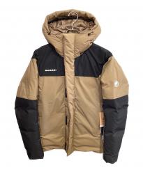 MAMMUT (マムート) アイスフォールソフトシェル サーモフーデッド ジャケット ブラウンxブラック サイズ:USA　M