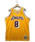 MITCHELL & NESS（ミッチェルアンドネス）の古着「LOS ANGELES LAKERS NBA AUTHENTIC HOME JERSEY」｜イエロー