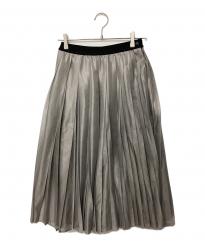 and wander (アンドワンダー) silver mesh skirt グレー サイズ:S