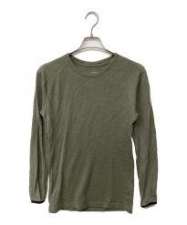 山と道 (ヤマトミチ) DFメッシュメリノロングスリーブ(トレッキングウェア) グリーン サイズ:M