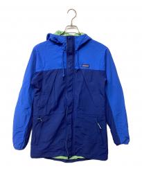 Patagonia (パタゴニア) リサイクルナイロンパーカー ブルー×ライトグリーン サイズ:XS