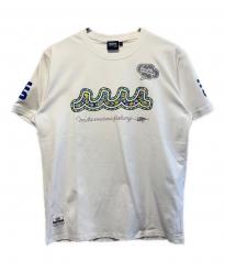 muta MARINE (ムータマリン) NAMIKO(NIBOSHI&) (ナミコ(ニボシアンド)) Fishing Tシャツ ホワイト サイズ:SIZE　L