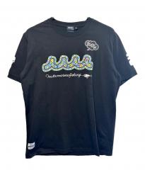 muta MARINE (ムータマリン) NAMIKO(NIBOSHI&) (ナミコ(ニボシアンド)) Fishing Tシャツ ブラック サイズ:SIZE　L