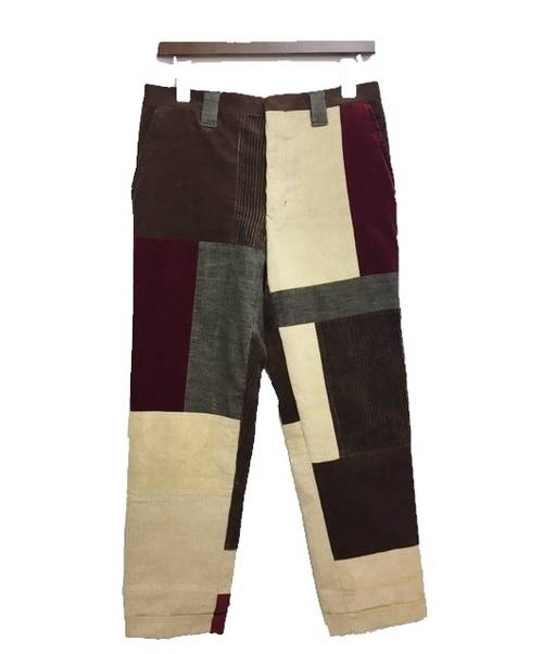 中古 古着通販 Hollywood Ranch Market ハリウッドランチマーケット クレイジーパターンコーデュロイパンツ ブラウン レッド サイズ 2 ブランド 古着通販 トレファク公式 Trefac Fashion