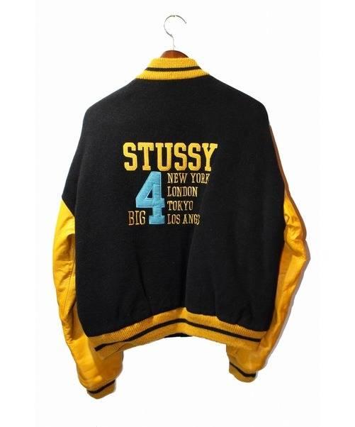 中古 古着通販 Stussy ステューシー 90s スタジャン ブラック サイズ M ブランド 古着通販 トレファク公式 Trefac Fashion