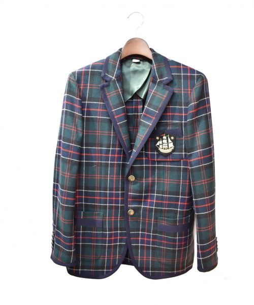 GUCCI（グッチ）GUCCI (グッチ) モナコタータンカシミヤジャケット グリーン サイズ:44 2018AWの古着・服飾アイテム