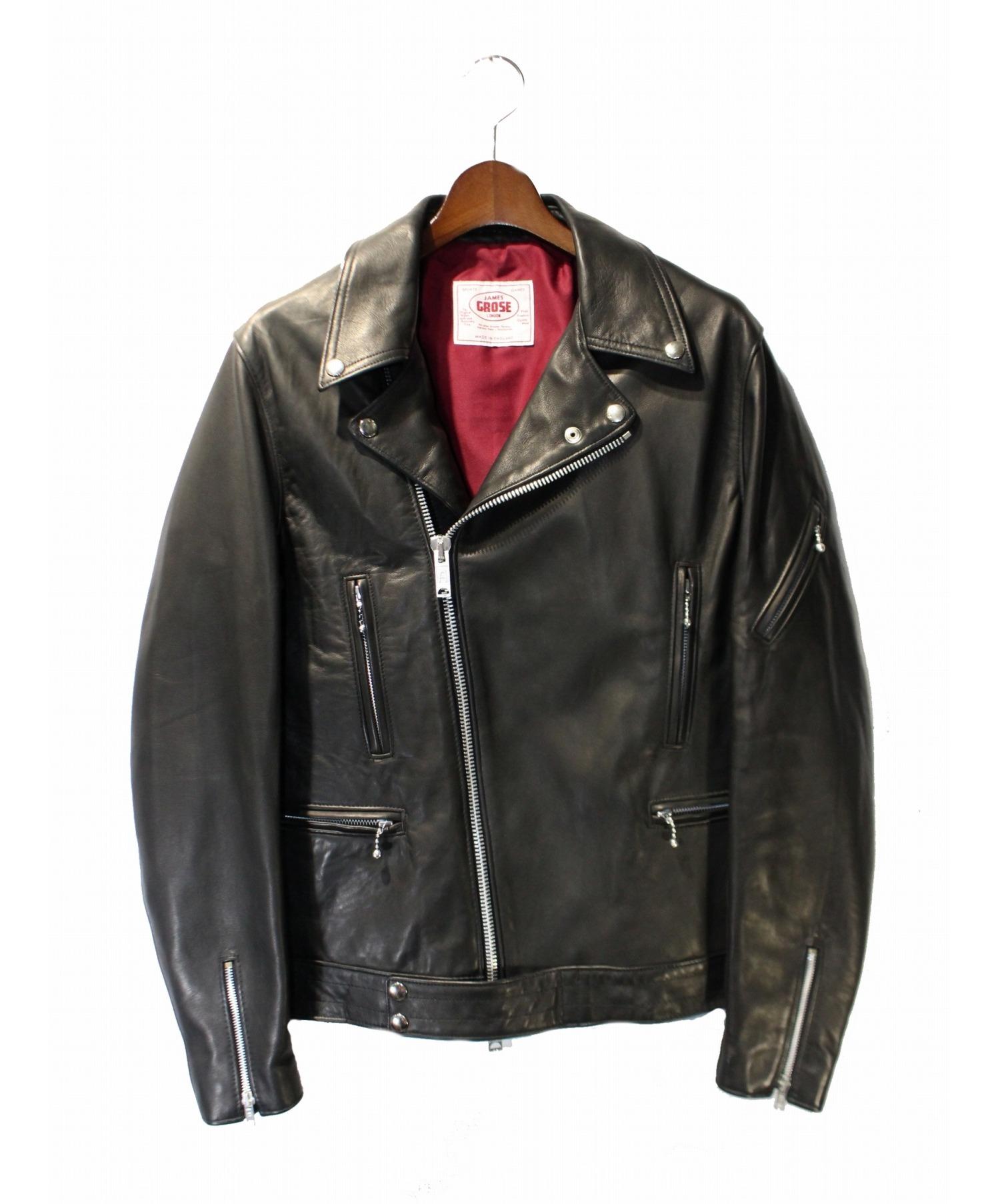 中古 古着通販 James Grose ジェームス グロース レザージャケット ブラック サイズ 42 ブランド 古着通販 トレファク公式 Trefac Fashion