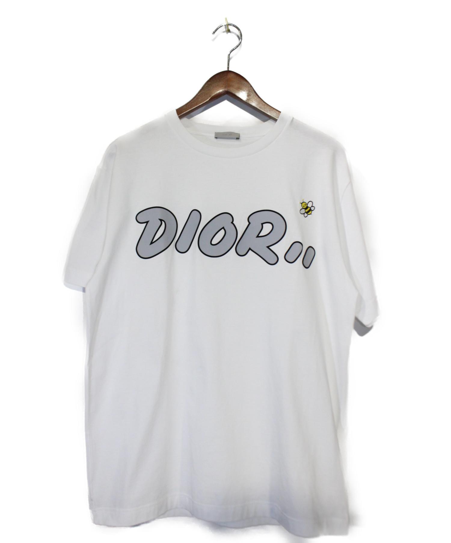 2023定番 Dior - ディオール ×カウズ/KAWS フロッキーロゴBEE刺繍T