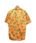 PLEASURES (プレジャーズ) アロハシャツ オレンジ サイズ:M 未使用品：2980円