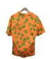 PLEASURES (プレジャーズ) PALM TREE HAWAIIAN SHIRT オレンジ サイズ:M：4800円