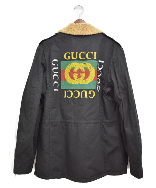 GUCCI（グッチ）GUCCI (グッチ) ライナーボアジャケット ブラック サイズ:46の古着・服飾アイテム