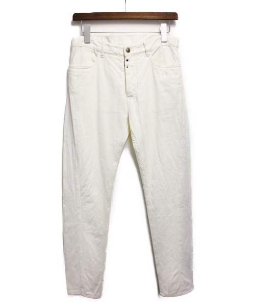 Maison Margiela（メゾンマルジェラ）Maison Margiela (メゾンマルジェラ) 立体裁断パンツ ホワイト サイズ:44の古着・服飾アイテム