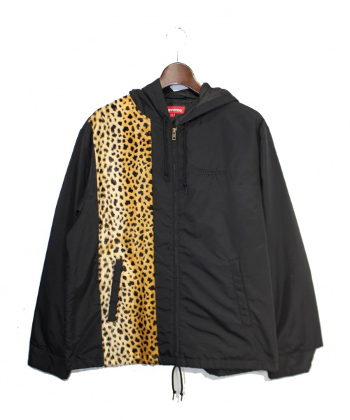supreme cheetah hooded station jacket