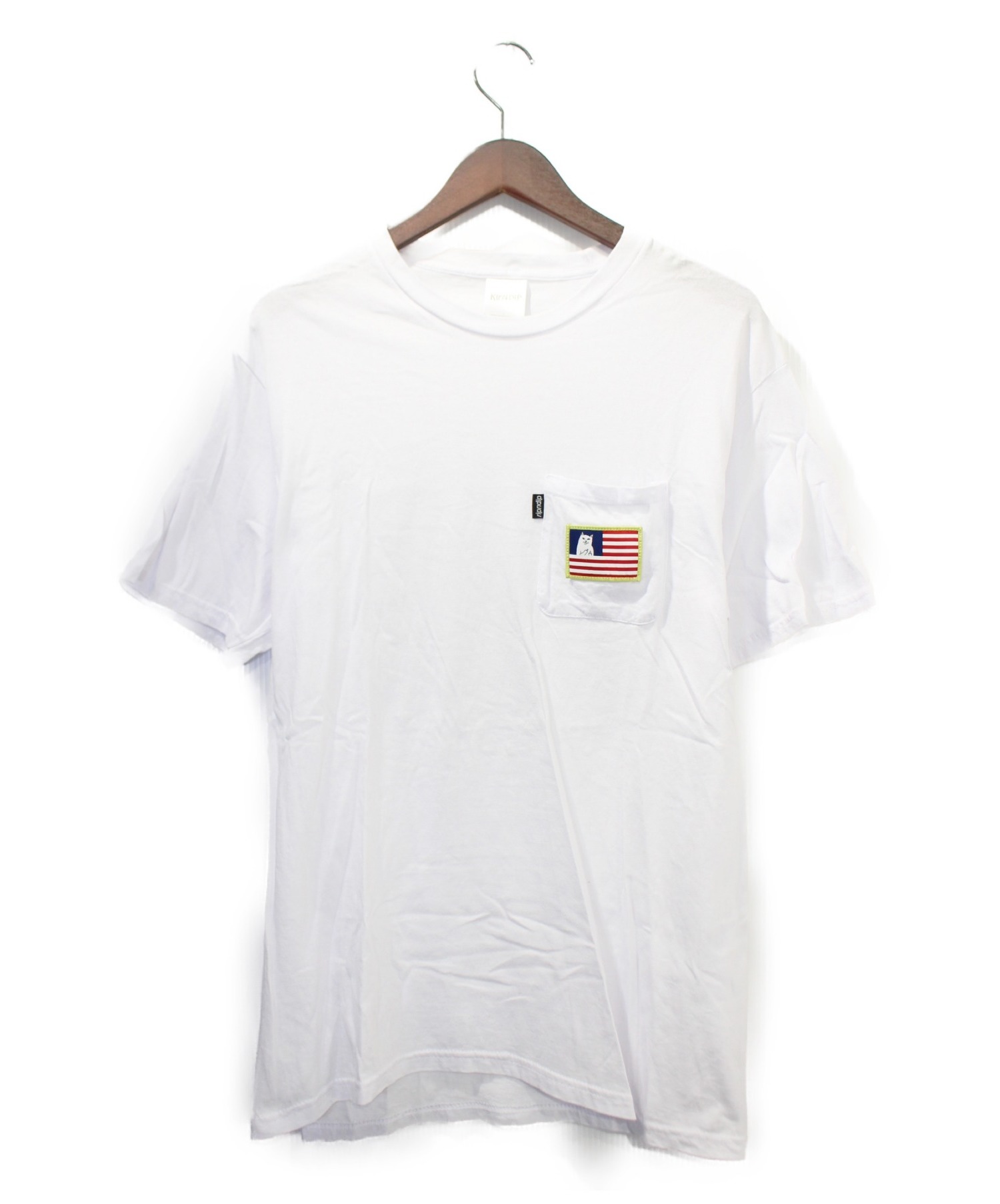 RIPNDIP (リップンディップ) ポケットTシャツ ホワイト サイズ:L