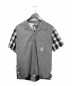 Mastermind JAPAN（マスターマインド ジャパン）の古着「 再構築チェック半袖シャツ」｜ホワイト×ブラック