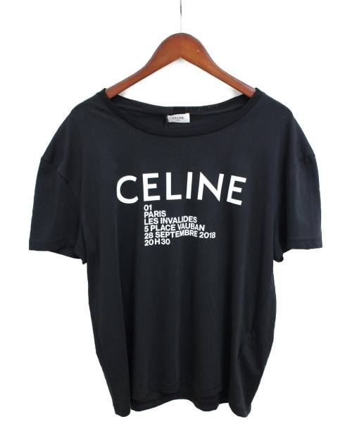中古・古着通販】CELINE (セリーヌ) 19SS/ロゴTシャツ ブラック サイズ 