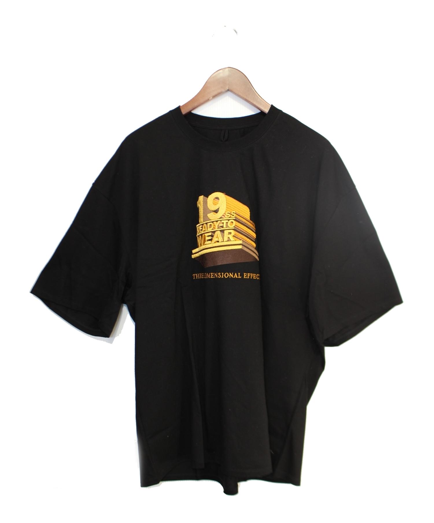 doublet (ダブレット) 19SS 3D EMBROIDERY T-SHIRT ブラック サイズ:XL