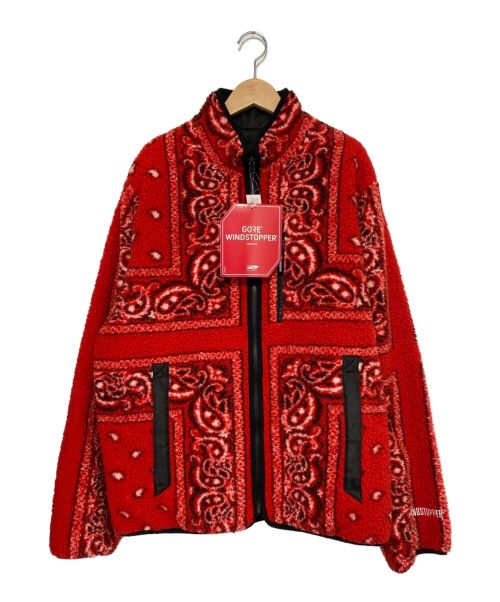 SUPREME（シュプリーム）SUPREME (シュプリーム) Reversible Bandana Fleece Jack レッド サイズ:L 未使用品の古着・服飾アイテム