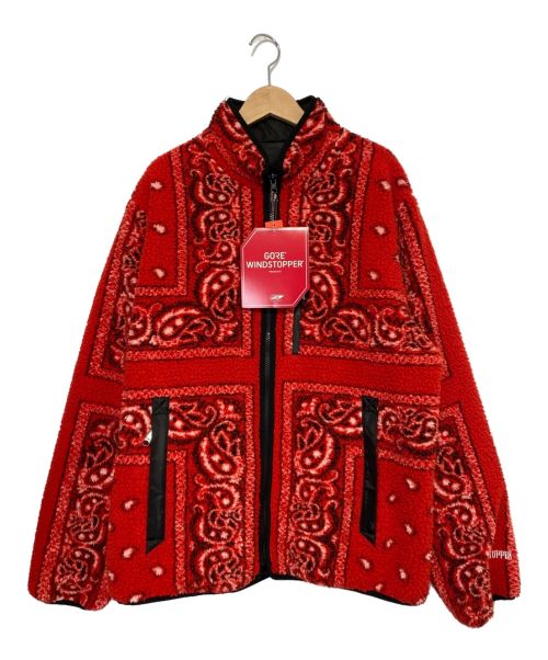 SUPREME（シュプリーム）SUPREME (シュプリーム) Reversible Bandana Fleece Jack レッド サイズ:L 未使用品の古着・服飾アイテム