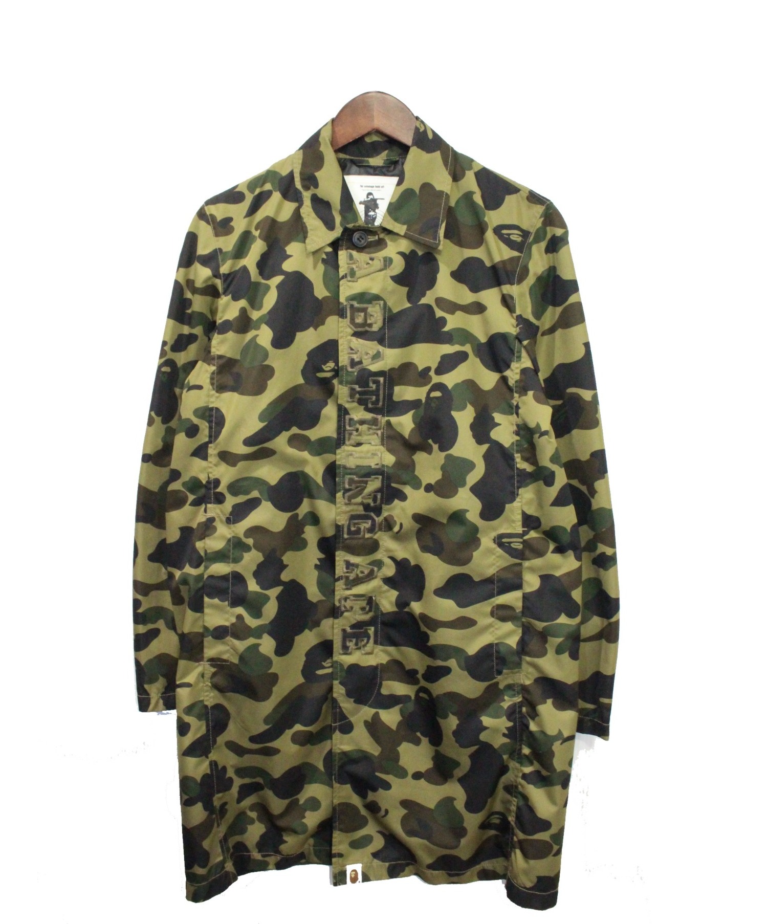中古 古着通販 A Bathing Ape ア ベイシング エイプ 1stカモステンカラーコート カーキ サイズ S ブランド 古着通販 トレファク公式 Trefac Fashion