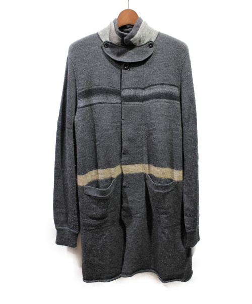 sacai（サカイ）sacai (サカイ) ニットコート グレー サイズ:2の古着・服飾アイテム