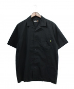 Mr.BATHING APE（ミスターベイジングエイプ）の古着「刺繍オープンカラーシャツ」｜ブラック