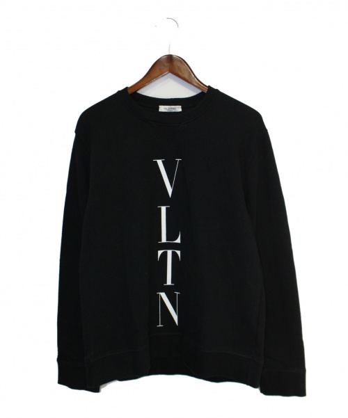 VALENTINO（ヴァレンティノ）VALENTINO (ヴァレンティノ) VLTN スウェット ブラック サイズ:Mの古着・服飾アイテム