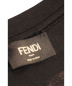 中古・古着 FENDI (フェンディ) バイカラーロゴTシャツ ホワイト×ブラック サイズ:S：15800円