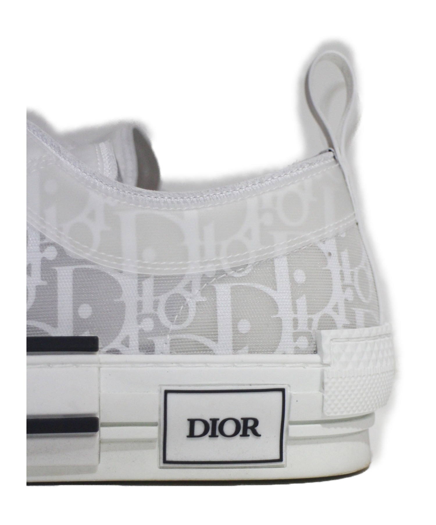 Christian Dior (クリスチャン ディオール) ディオール オブリーク/B23 ローカットスニーカー ホワイト サイズ:41