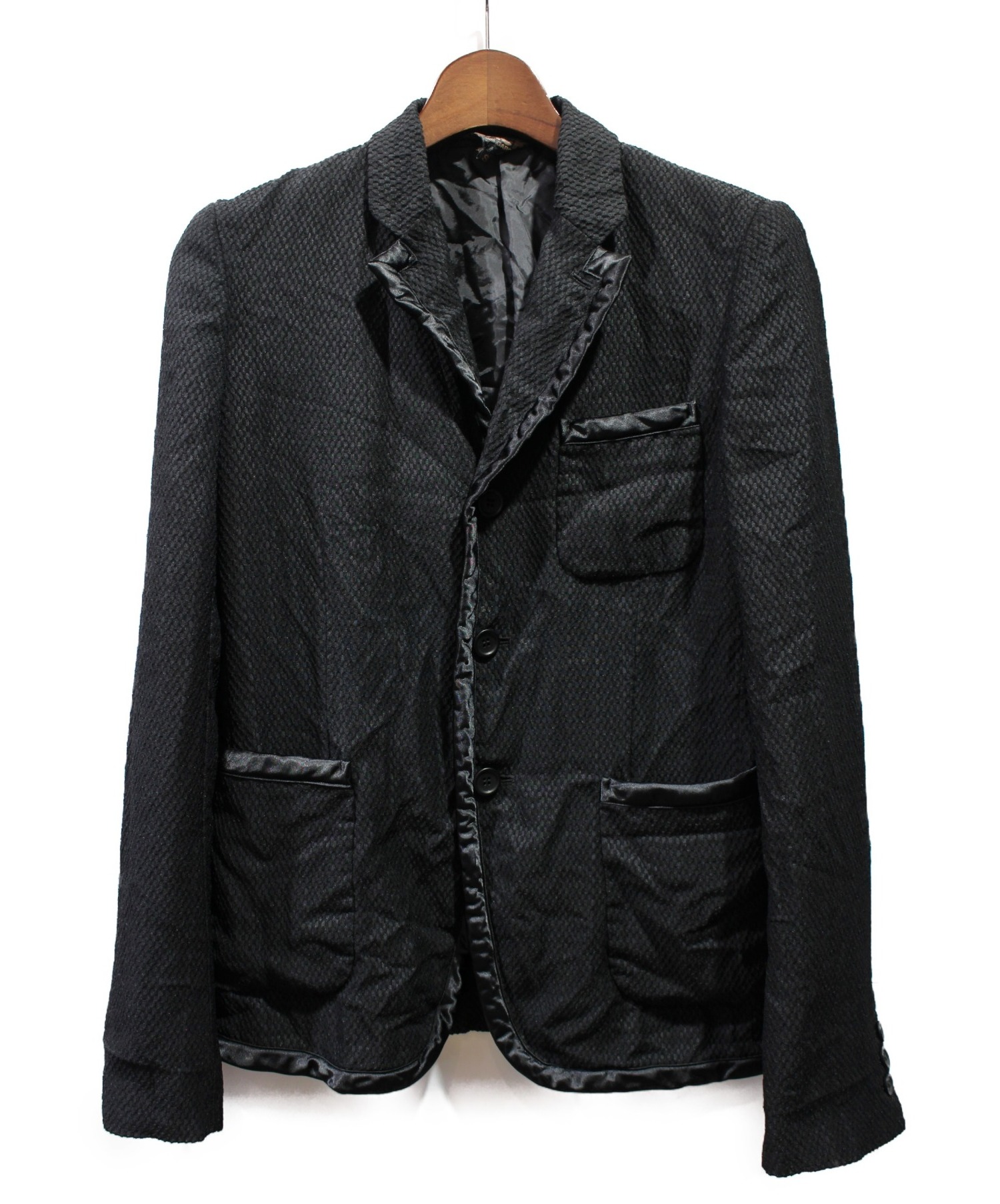 国産原料100% コムデギャルソン ポリエステル 春夏 燕尾型ジャケット S